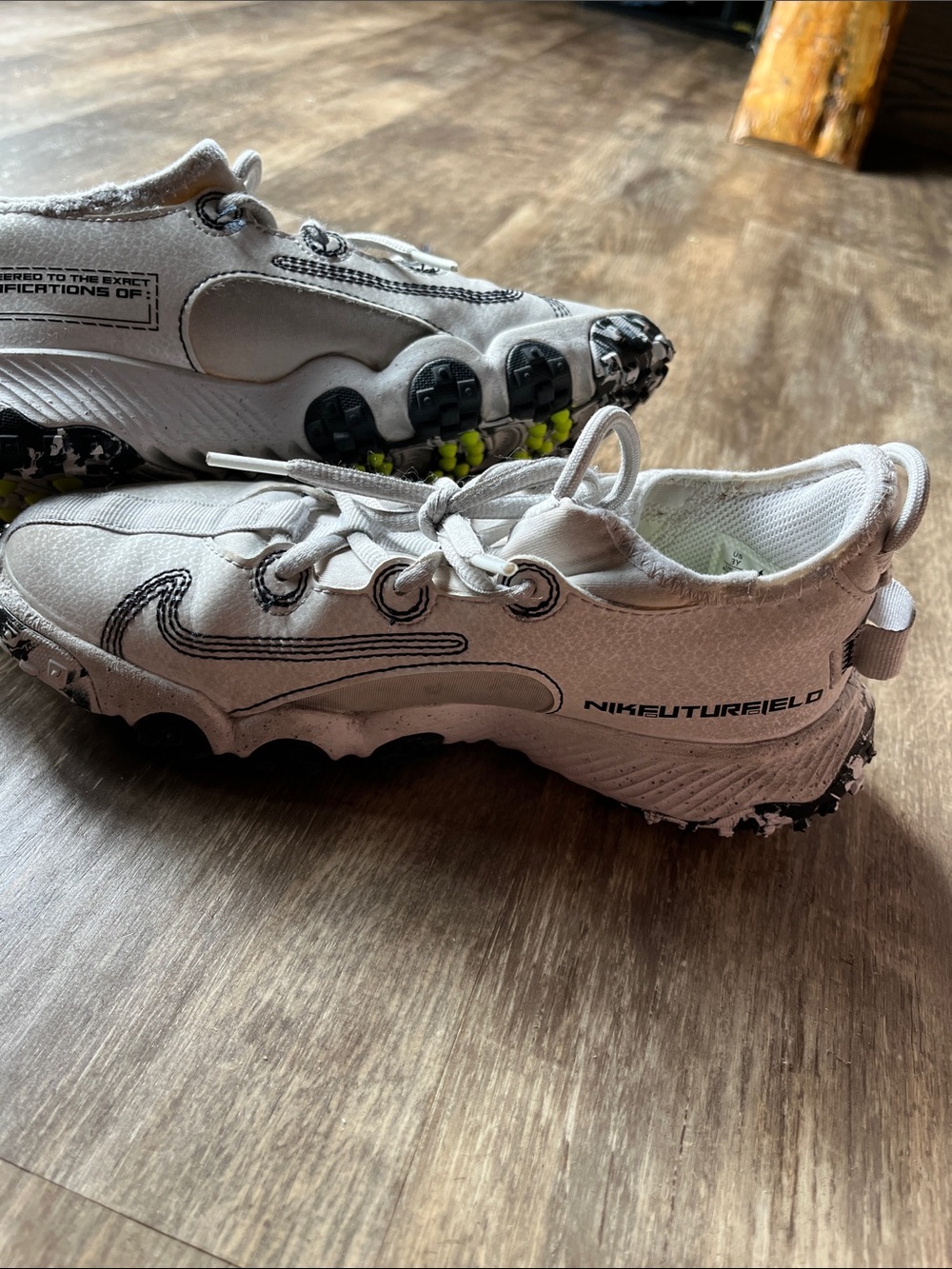 Nike Kids White and Black Trail Sneakers